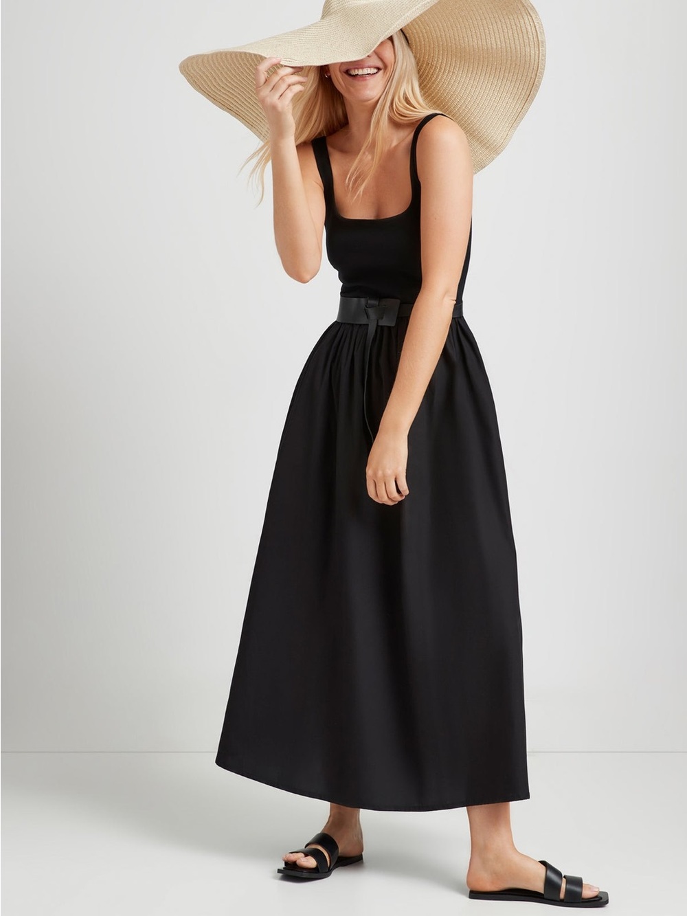 NWT Marcella Clara Midi Dress - Black Medium